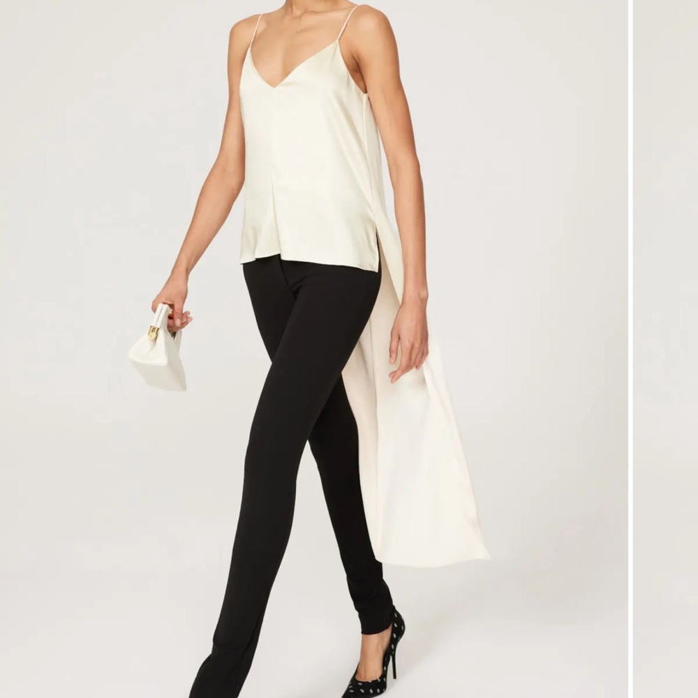 Obando Cream High Low Tank Top 2